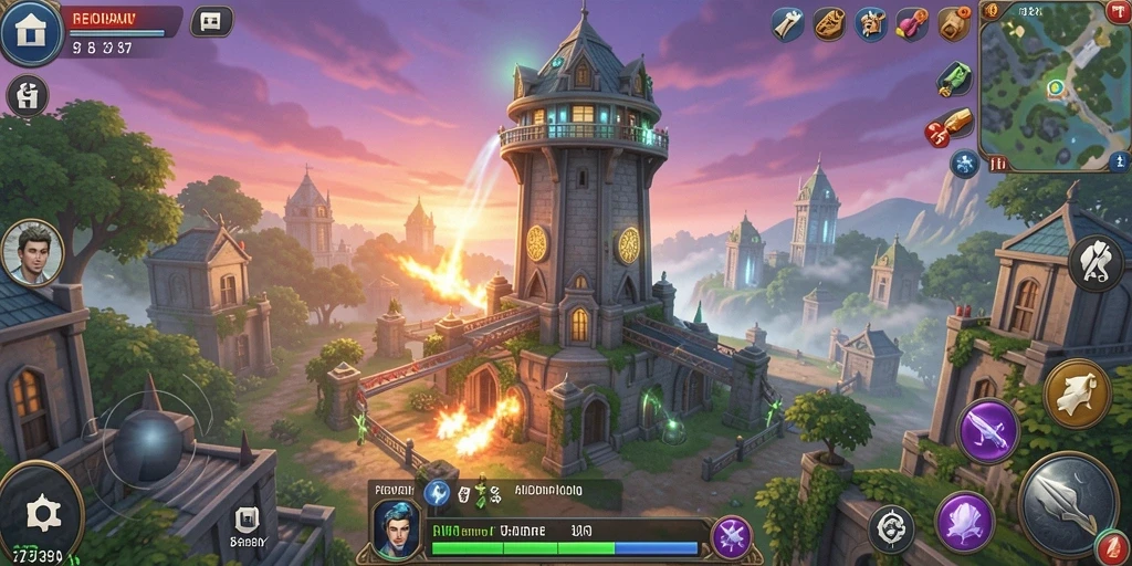 Screenshot menampilkan aksi seru di dalam game Tower Defense 2739.