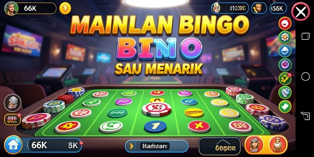 Tampilan gameplay seru dalam aplikasi Bingo 66K.