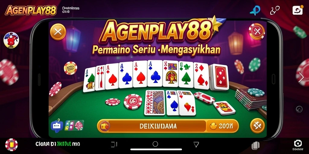 Screenshot gameplay AGENPLAY88 menunjukkan suasana permainan Domino yang seru.