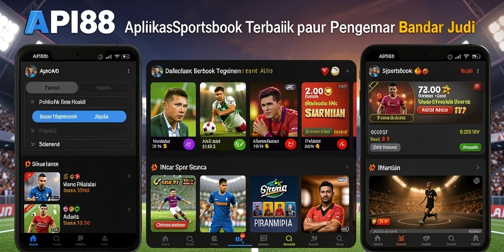 Screenshot menunjukkan tampilan menarik saat taruhan olahraga di API88.