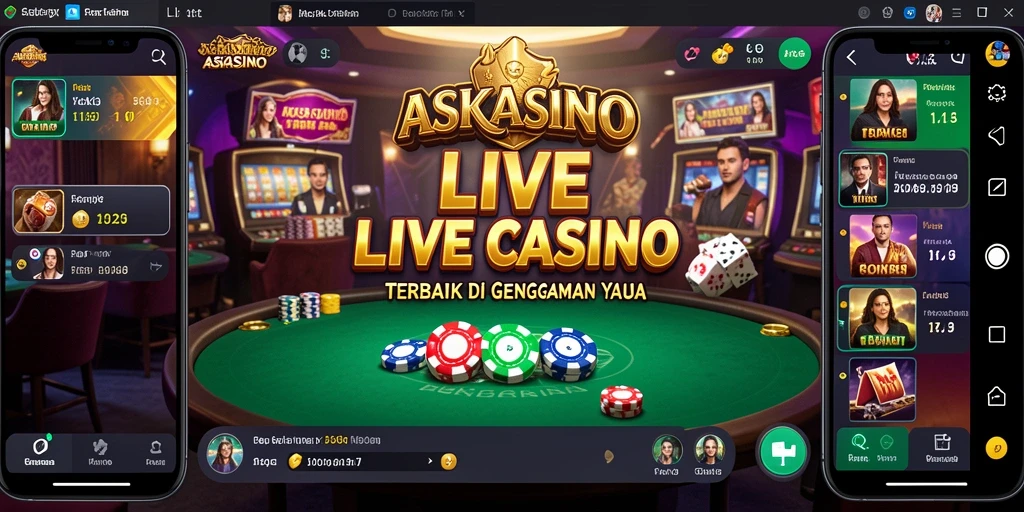 Tampilan gameplay Live Casino yang mendebarkan dan interaktif.