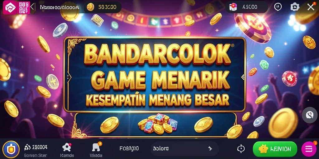 Tampilan gameplay menarik dari BANDARCOLOK dengan efek visual menawan.