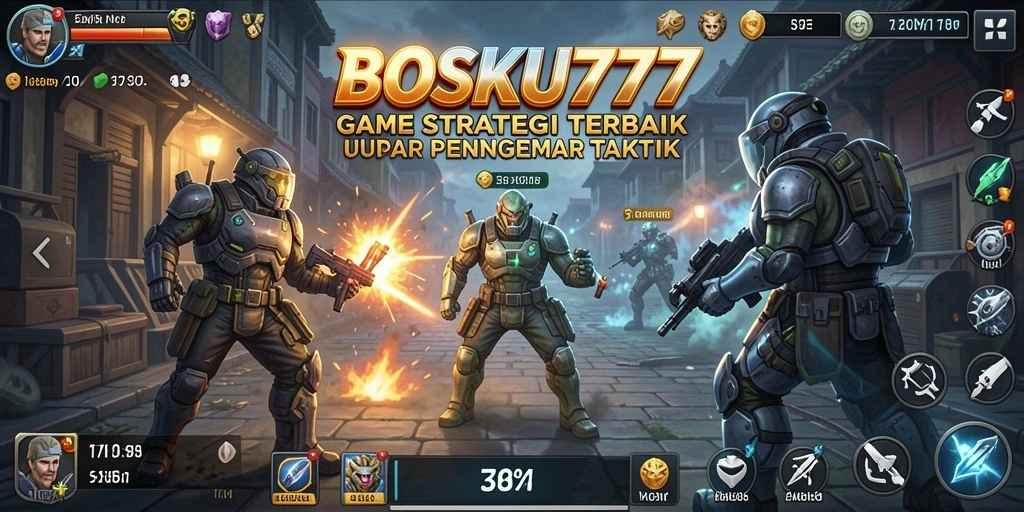 Tampilan aksi seru dalam <strong>BOSKU777</strong> saat merencanakan strategi pertempuran.