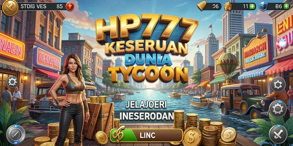 Screenshot HP777 menampilkan gameplay Tycoon yang seru dan interaktif.