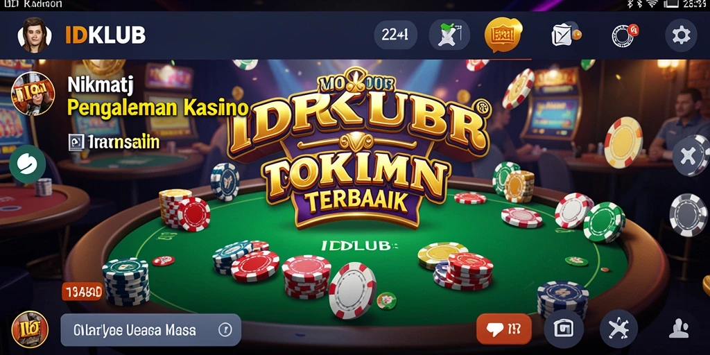 Tampilan gameplay menarik dari IDKLUB dengan suasana kasino yang nyata.
