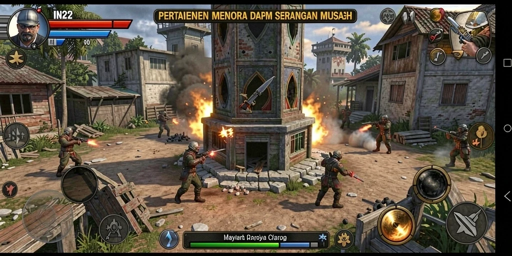 Tampilan permainan Tower Defense yang menarik dan penuh aksi.