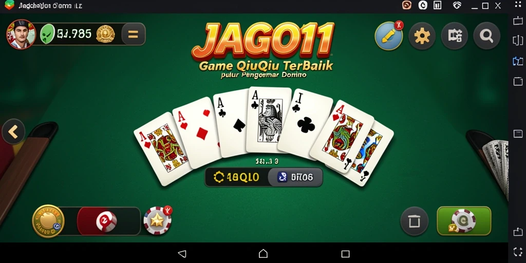 Tangkapan layar gameplay JAGO11 menampilkan suasana QiuQiu yang seru.