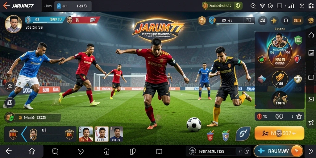 Tampilan gameplay menarik dari aplikasi JARUM77 untuk sportsbook.