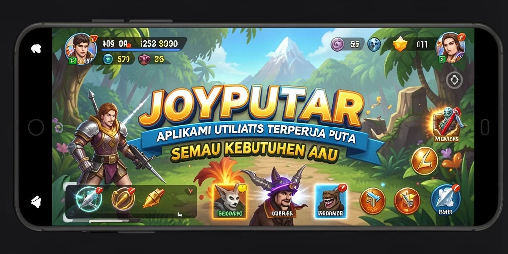 Screenshot JOYPUTAR menampilkan antarmuka aplikasi Utility yang intuitif dan fungsional.