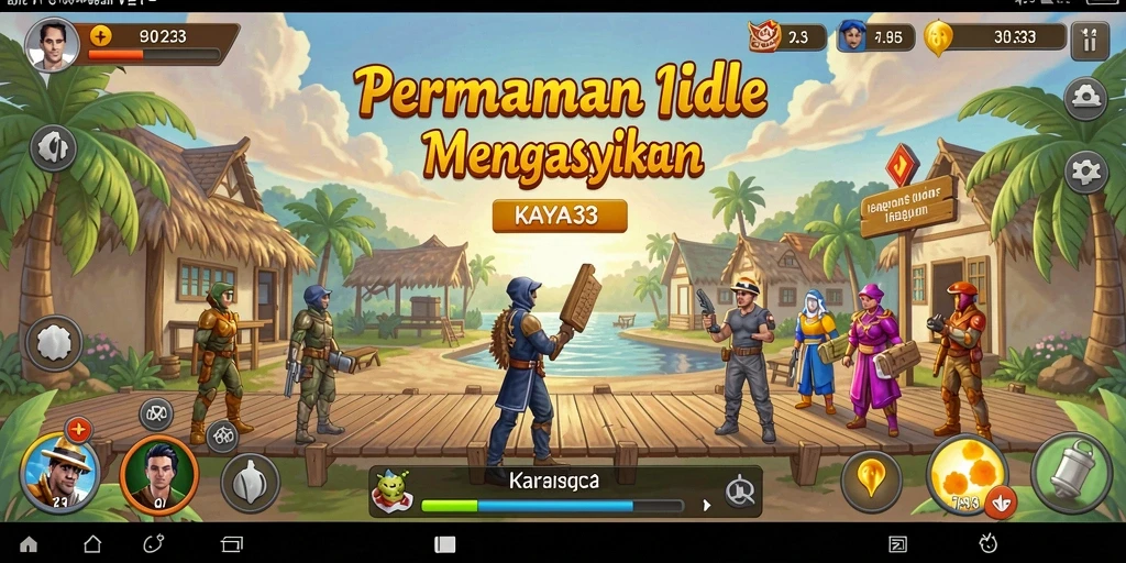 Tampilan gameplay KAYA33 yang menarik dan penuh warna.