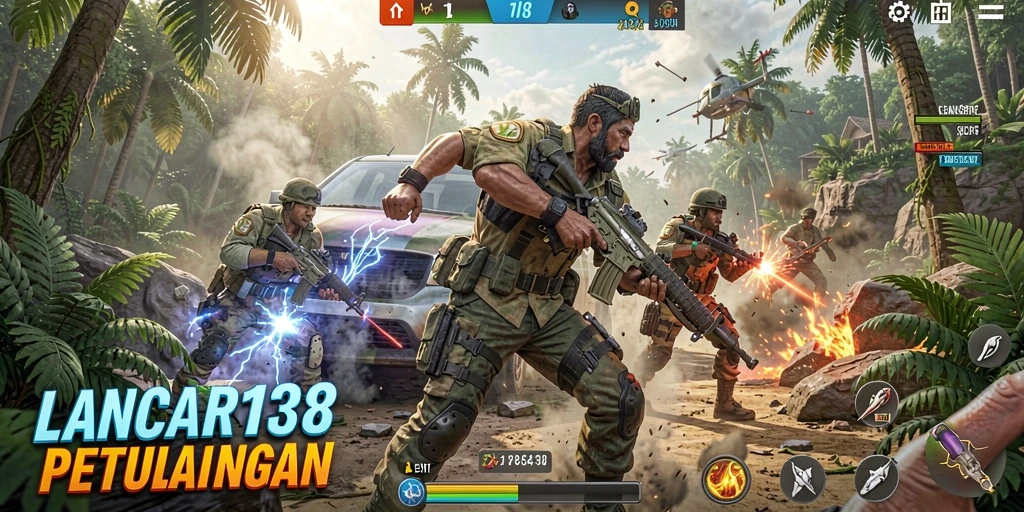 Tangkapan layar menggambarkan aksi seru dalam game LANCAR138.