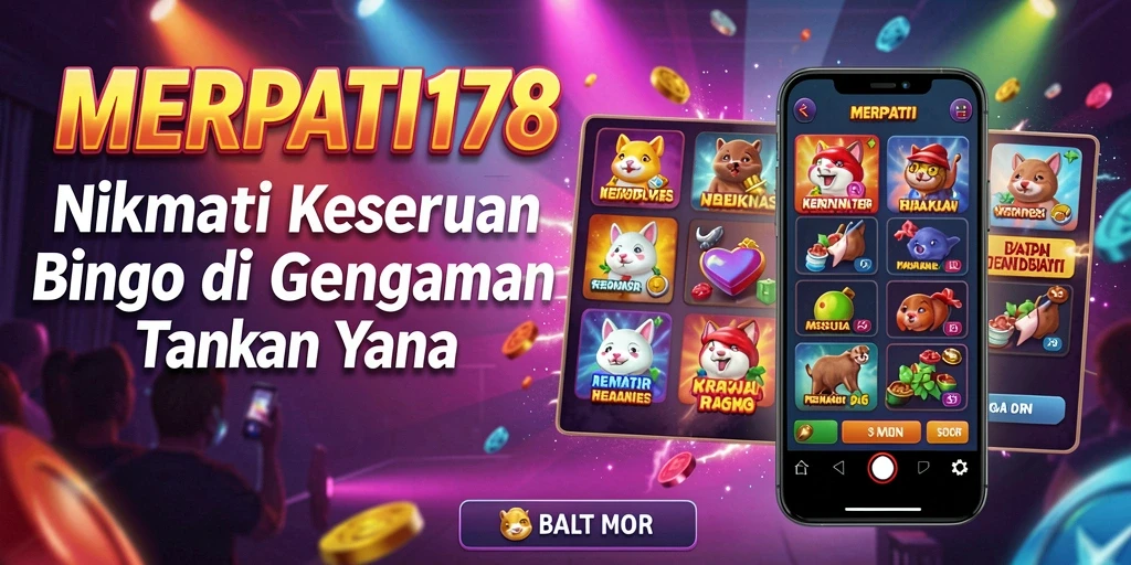 Screenshot gameplay MERPATI178 menampilkan suasana seru permainan Bingo.