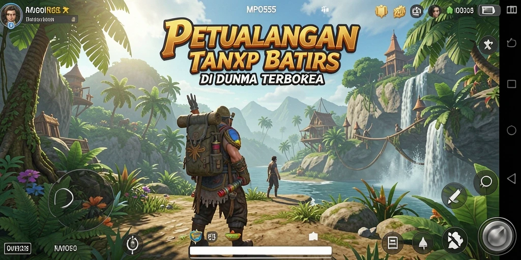 Screenshot menunjukkan aksi mendebarkan dalam dunia terbuka MPO555.