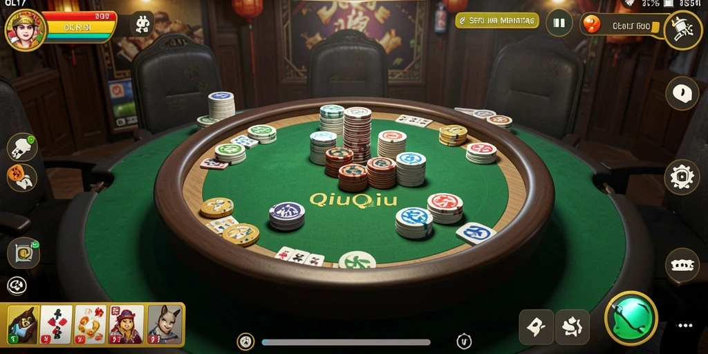 Screenshot utama OLX17 menampilkan gameplay QiuQiu yang menegangkan.