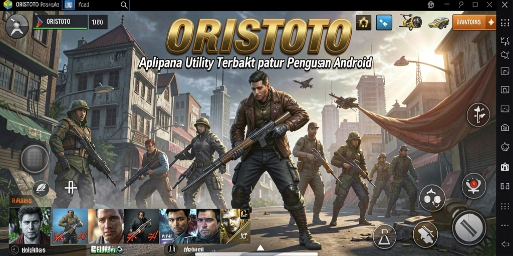 Screenshot utama ORISTOTO menampilkan antarmuka aplikasi Utility yang bersih dan informatif.