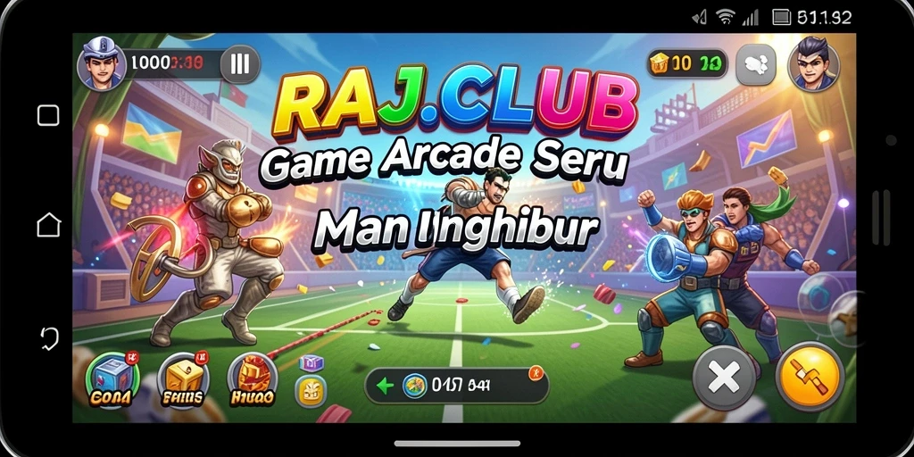 Tampilan gameplay dinamis dan menarik di RAJACLUB.