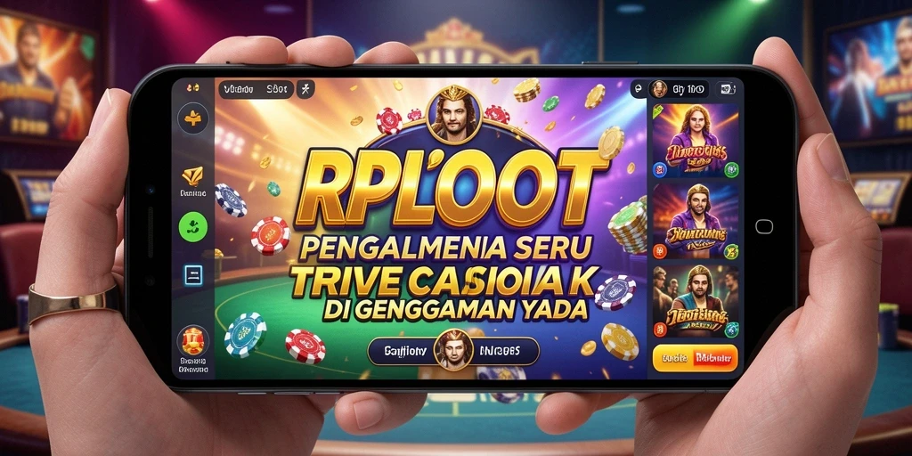 Tampilan menarik gameplay Live Casino RPLOOT dengan dealer profesional.