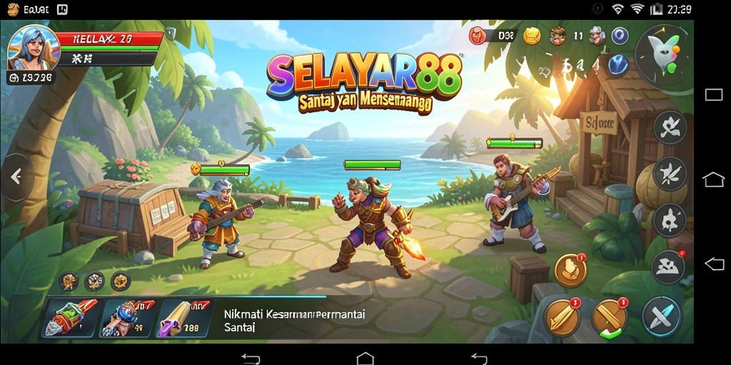 Tampilan gameplay <strong>SELAYAR88</strong> yang penuh warna dan menarik.