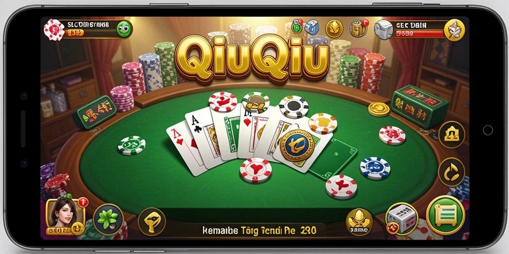 Tampilan gameplay SLOT138 yang seru dan kompetitif di meja QiuQiu.
