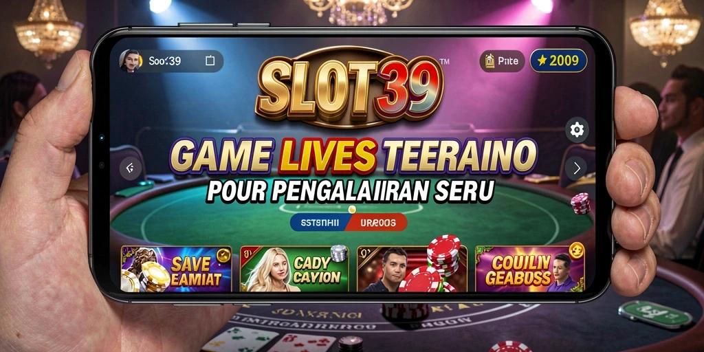 Tampilan gameplay menarik di SLOT39 dengan dealer langsung.
